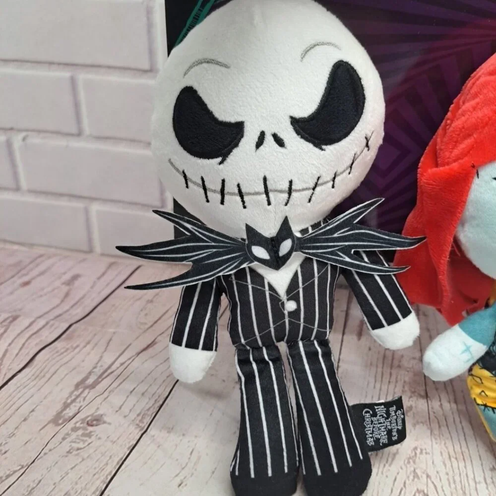 Jack Skellington and Sally Nightmare Before Christmas Plush Dog Toy‎ 9